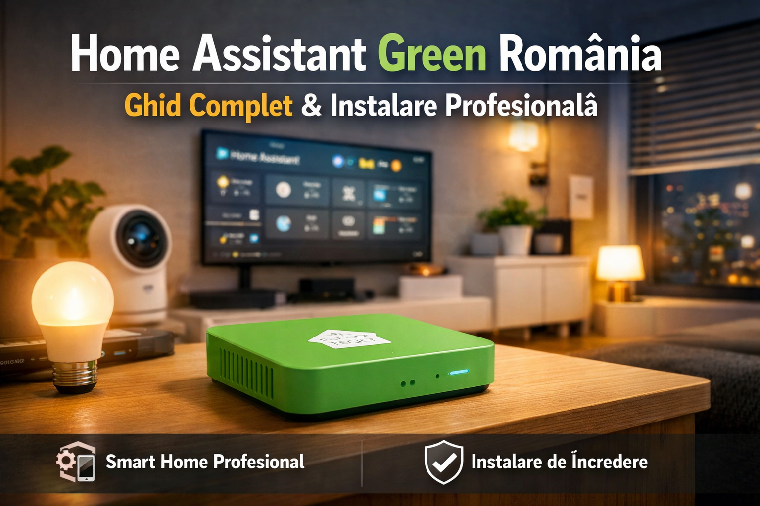 Home Assistant Green – Hub Smart Home Profesionist | Hsmart Romania
