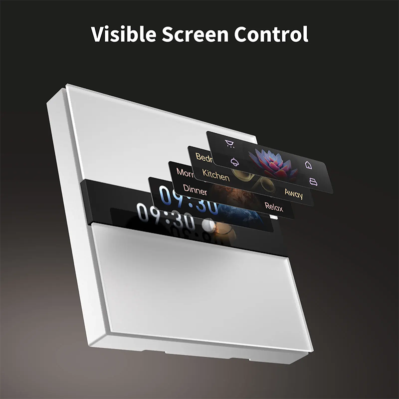 Întrerupător inteligent ‎Aqara Display Switch V1, 2 canale, Zigbee