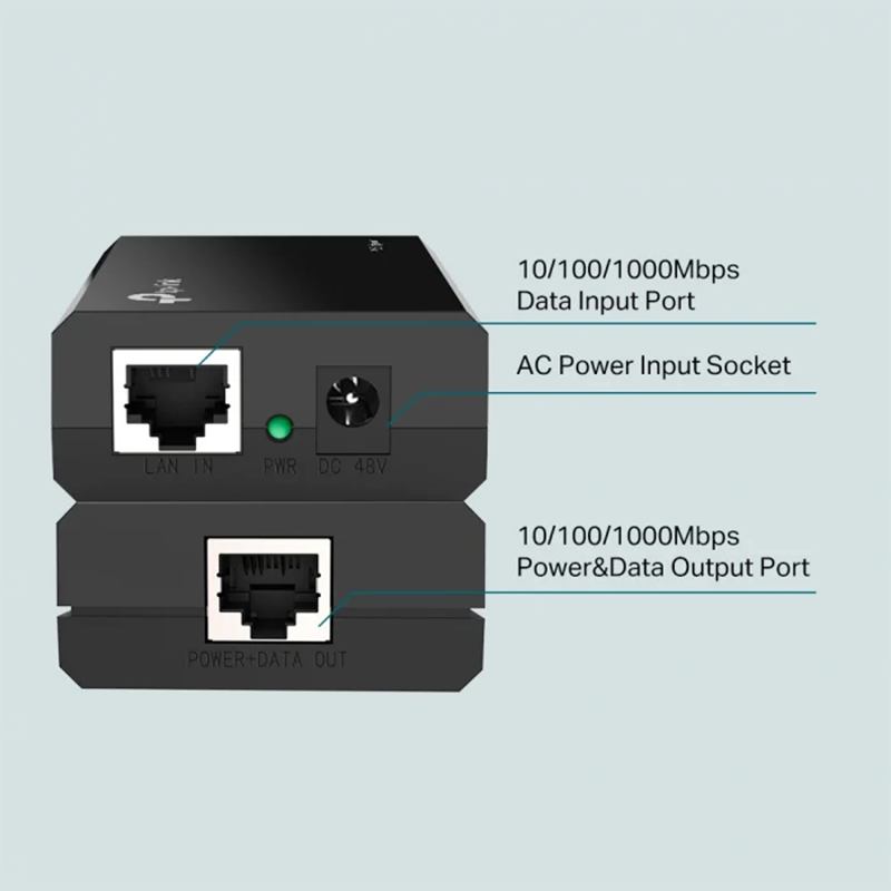 Injector PoE Gigabit 15.4W, TP-LINK TL-PoE150S