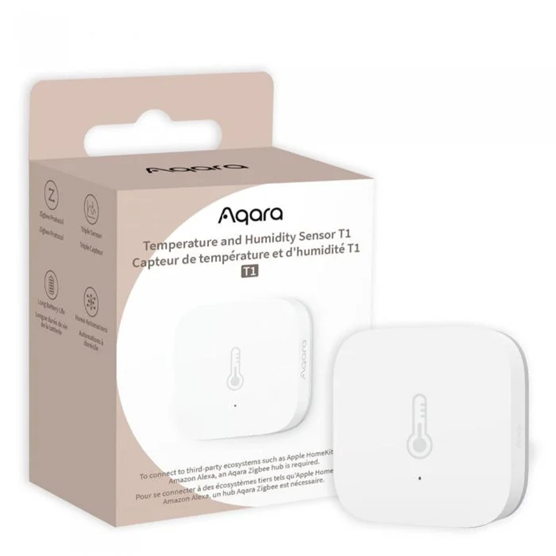 Senzor de temperatura si umiditate Aqara T1, Zigbee, Apple Homekit