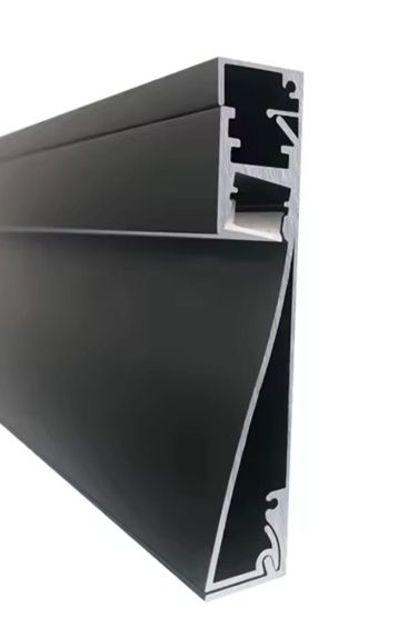 Profil plinta de aluminiu pentru banda led negru 2 metri