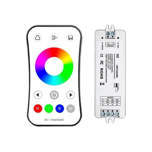 Set-Dimmer Led RGB Cu Telecomanda RF 2.4G 3CH 3*4A V3