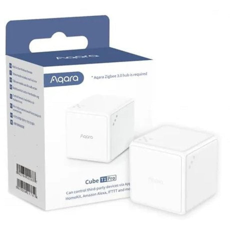 Cub interactiv Aqara Cube T1 PRO, cu pana la 6 actiuni programabile, Zigbee