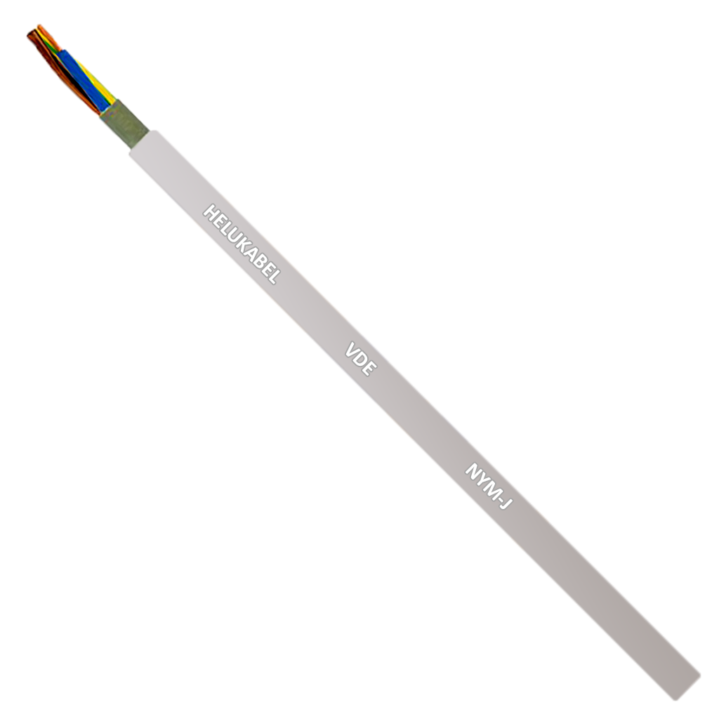 Cablu electric NYM-J 3×1.5 mmp re HELUKABEL, Gri