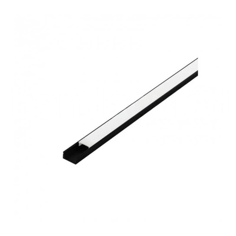 PROFIL ALUMINIU PENTRU BANDA LED CORP NEGRU L=2m