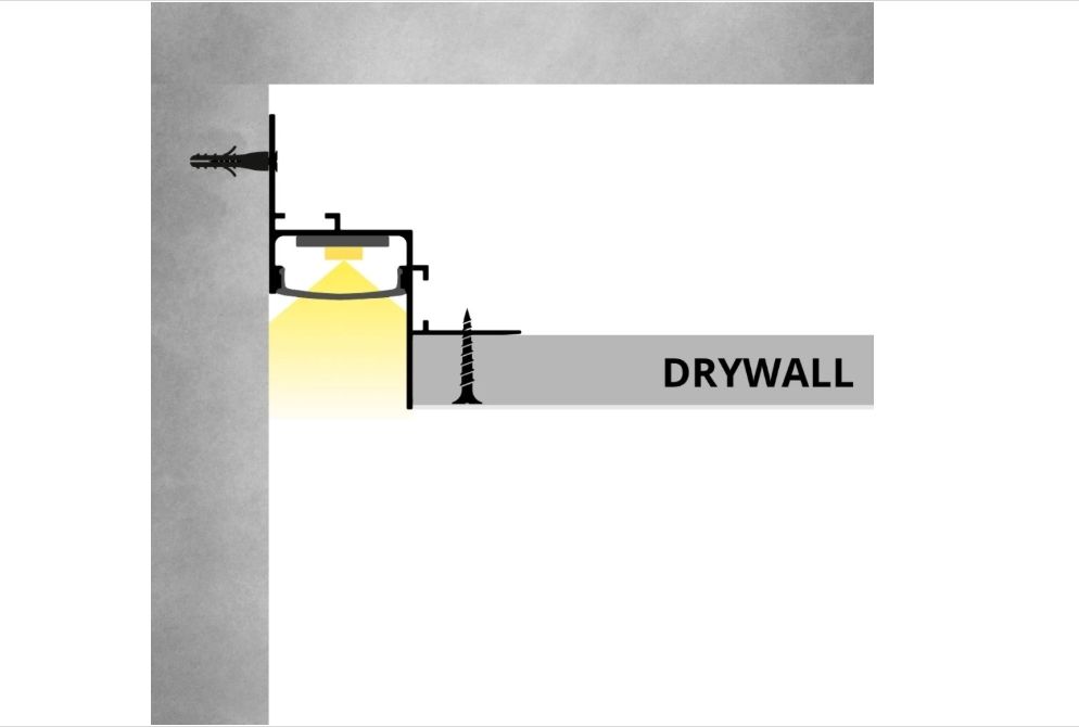 Profil SHADOW GAP alb