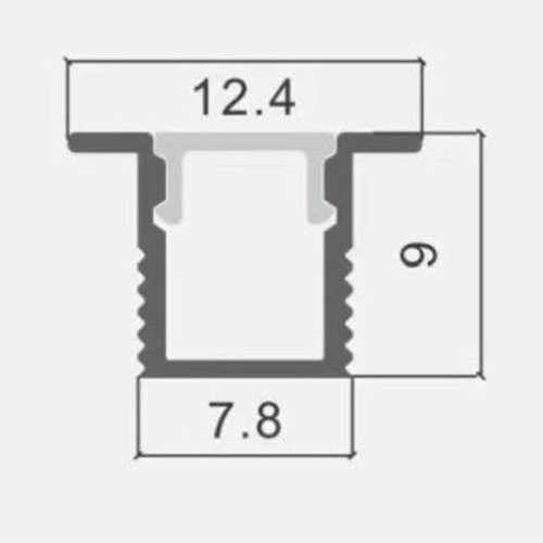 Profil banda LED aluminiu slim 2 metri