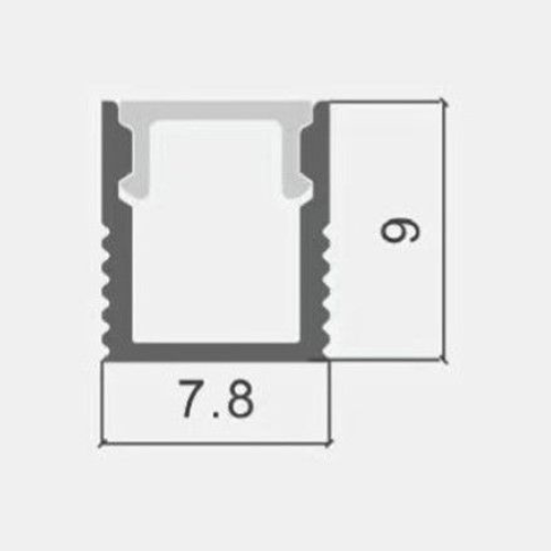 Profil bandă led ÎNGUST 2 metri