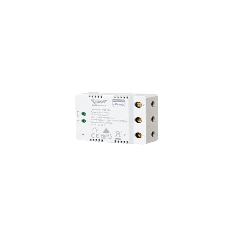 Ogemray Smart Relay 25A – Control inteligent pentru consumatori mari, cu funcții complete Shelly