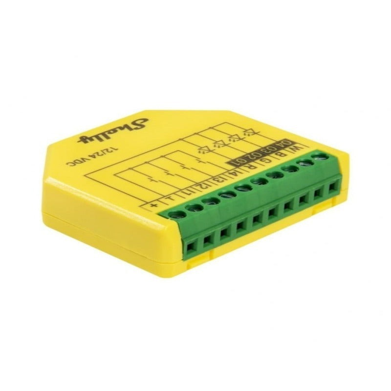 Controller benzi LED Shelly Plus RGBW PM 12/24V (WiFi)