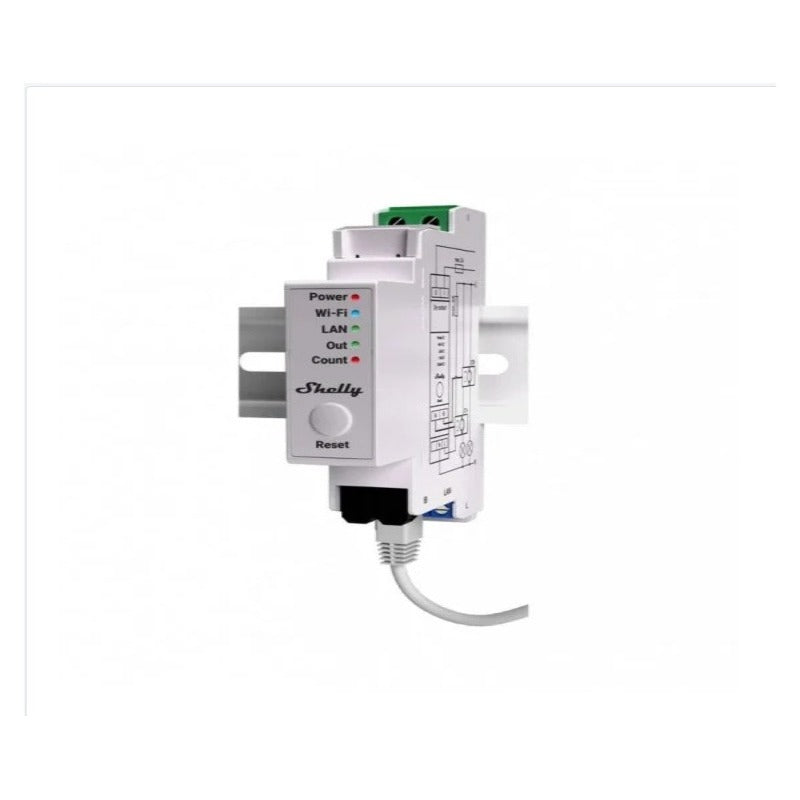 Contor inteligent Shelly Pro EM, 2x clamps 50A