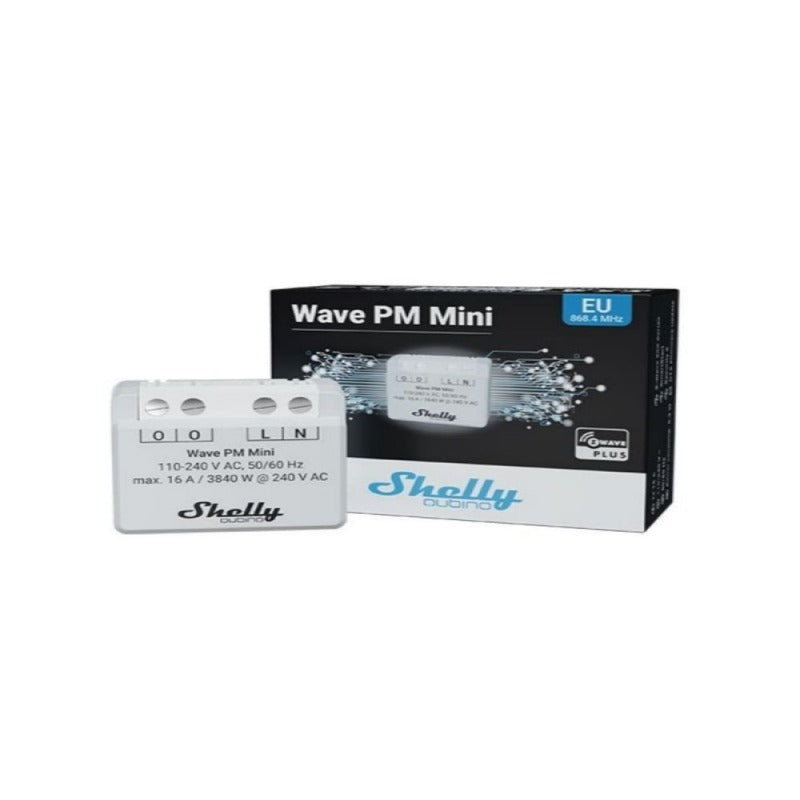 Contor de energie Shelly Qubino Wave PM Mini, 16A, Z-Wave