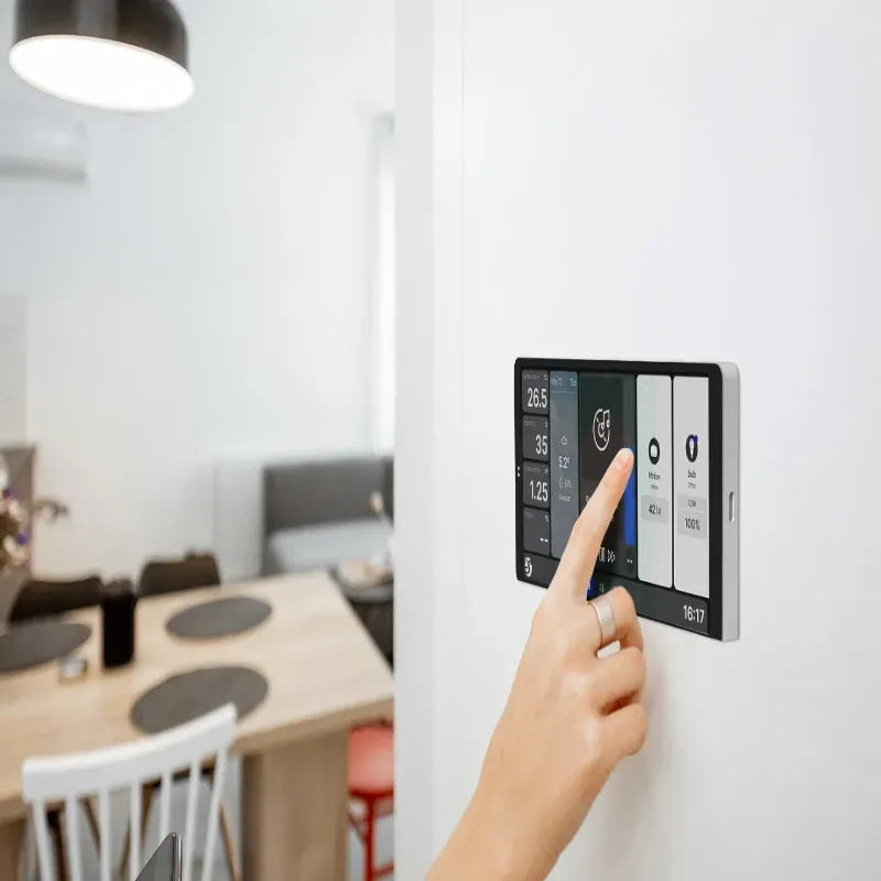 Shelly Wall Display X2 Silver – Panou de Control Smart Home, Ecran Tactil 4", Gateway Bluetooth și Senzori Integrați