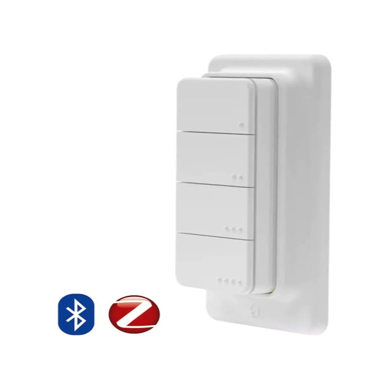 Shelly BLU RC Button 4 ZB – Telecomandă Inteligentă Zigbee 3.0, 4 Butoane, Control Scene și Dispozitive
