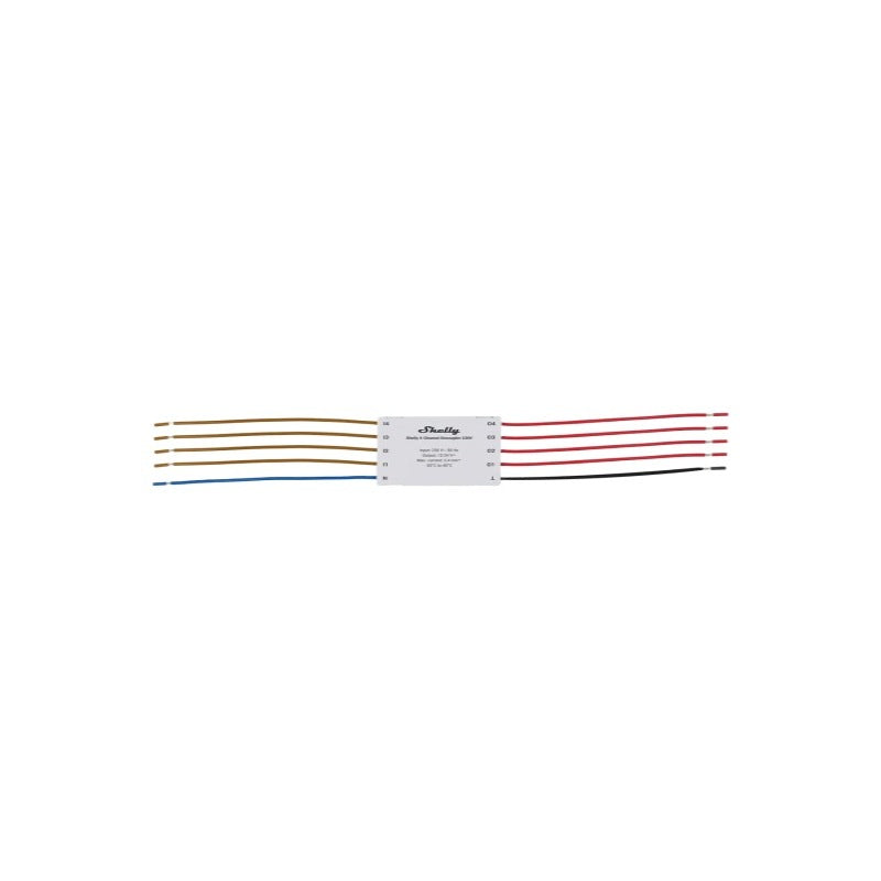 Shelly 4-Channel Decoupler 230V – Convertor semnal AC–DC cu 4 canale pentru automatizari smart