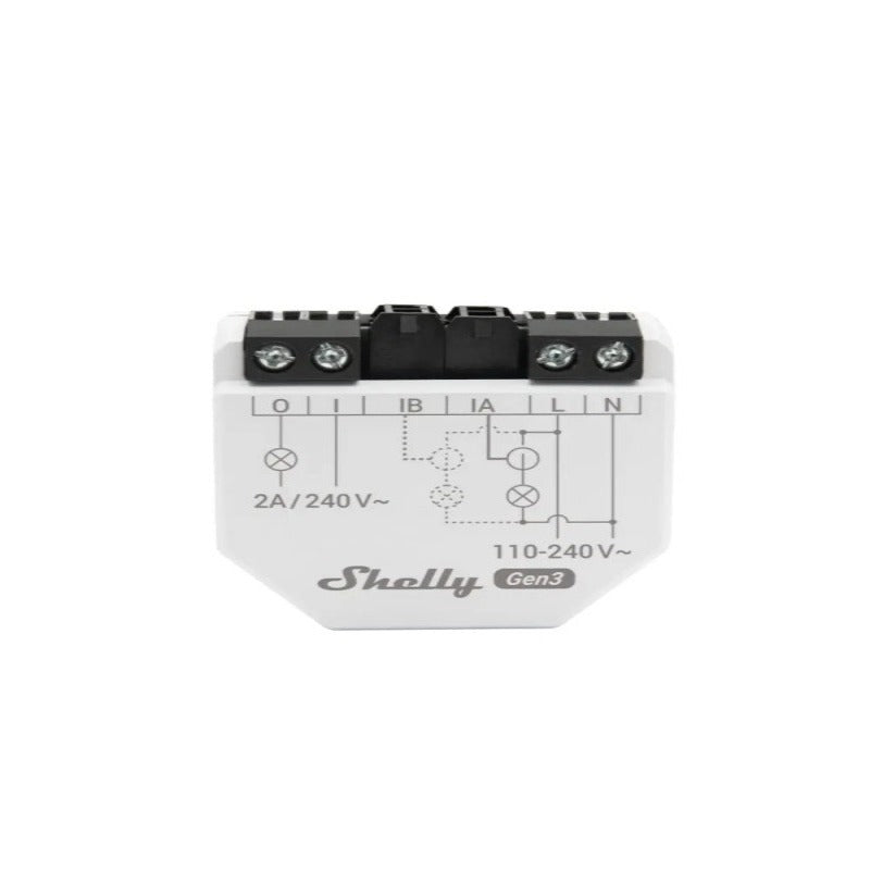 Shelly EM GEN3 Contor de energie monofazat cu 2 canale + clamp (1x transformator 50A)