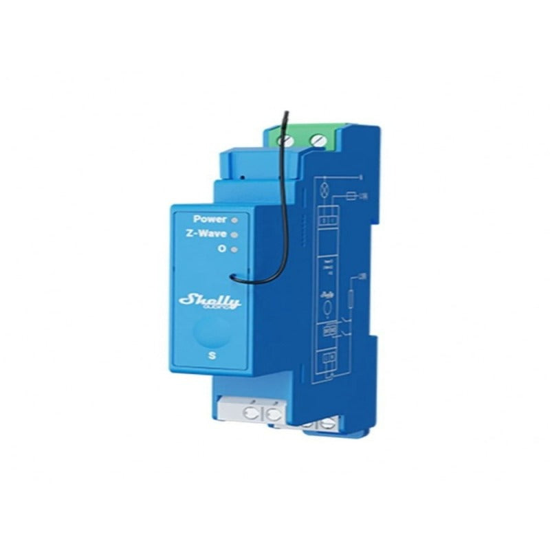 Releu inteligent Shelly Qubino Wave Pro 1, 16A, 1 canal, Z-Wave