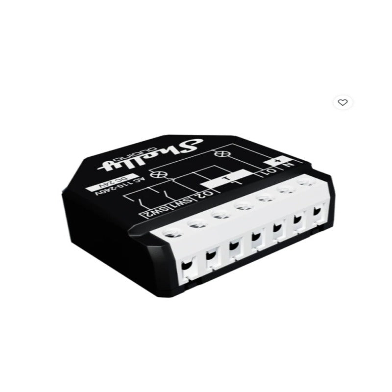 Releu inteligent Shelly Qubino Wave 2PM cu contor de putere, Z-Wave