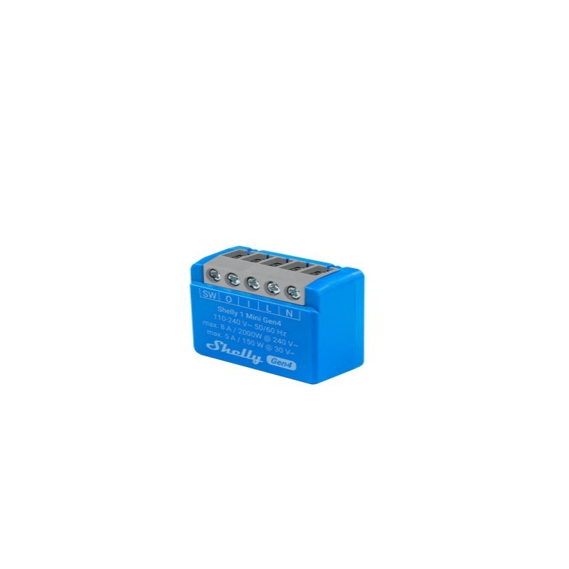 Releu inteligent Shelly 1 Mini GEN4, 1 canal, 8A, multiprotocol (WiFi, bluetooth, matter, zigbee), contact uscat