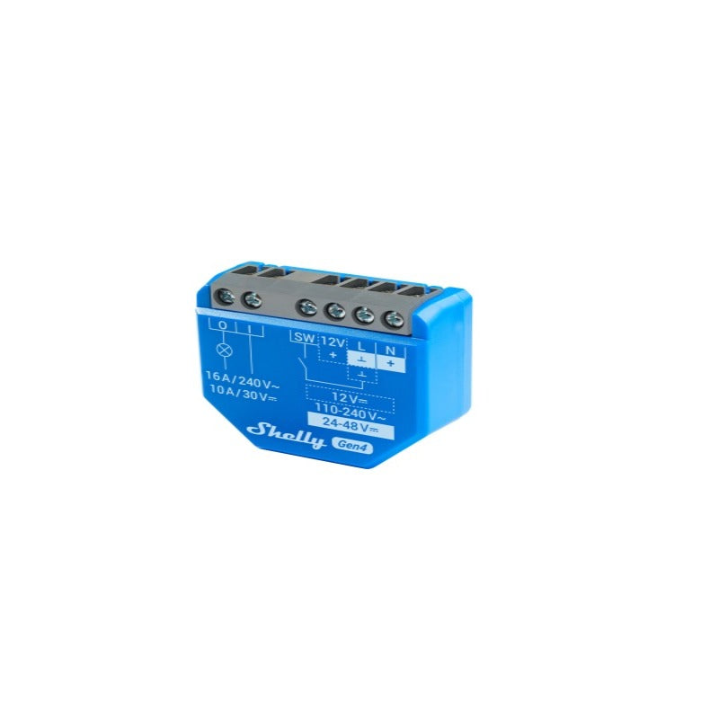Releu inteligent Shelly 1 GEN4, 1 canal, 16A, multiprotocol (WiFi, bluetooth, matter, zigbee), contact uscat