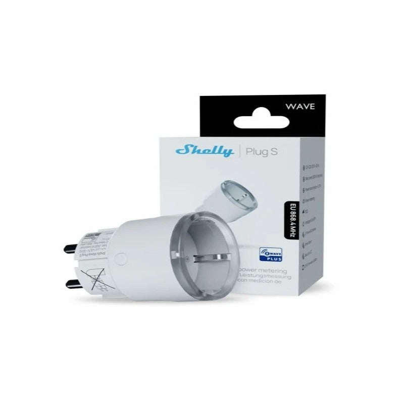 Priza inteligenta Shelly Wave Plug S cu monitorizare consum, WiFi, control aplicatie, compatibil Amazon Alexa, Google Assistant si Home Assistant