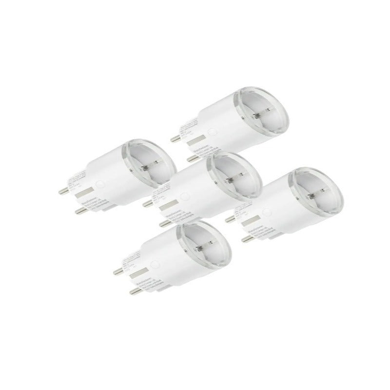 Pachet de 5 prize inteligente Shelly Plug S Gen3 White – WiFi, Matter, monitorizare consum