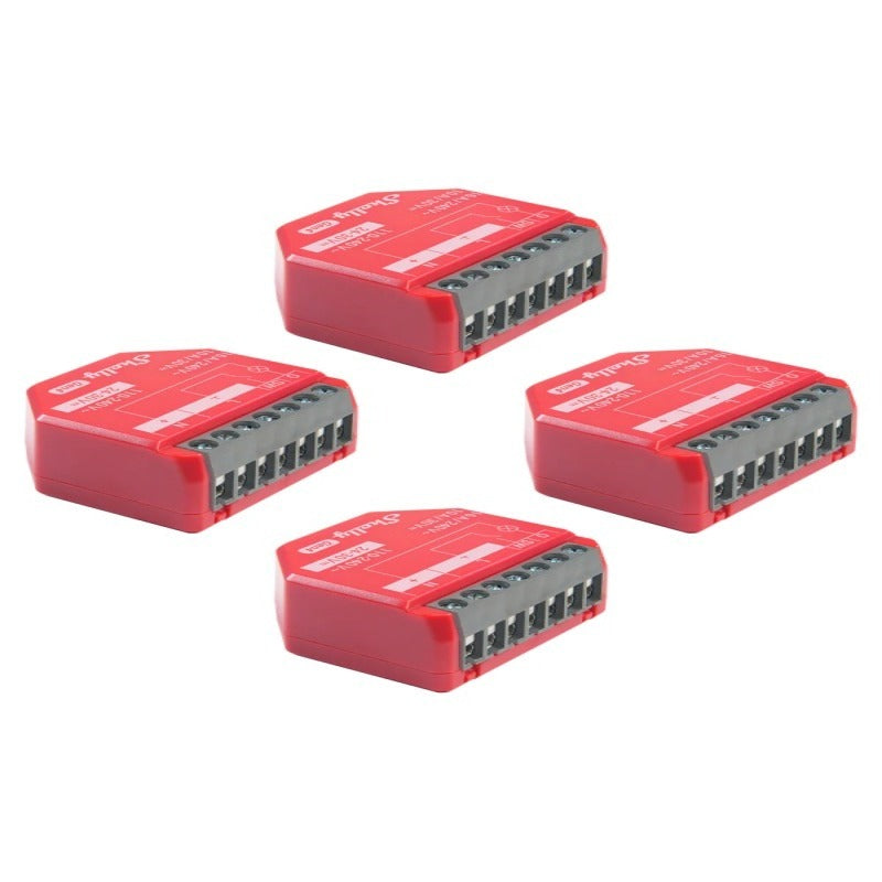 Pachet de 4 x Shelly 1PM Gen4 – Releu inteligent WiFi, Matter, Zigbee, Bluetooth cu masurare consum