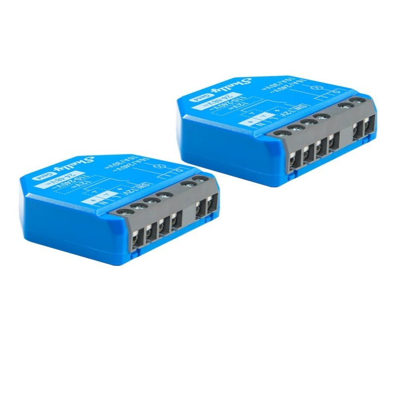 Pachet de 2 x Shelly 1 Gen4 – Modul releu inteligent WiFi, Matter, Zigbee, Bluetooth