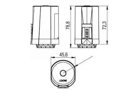 Actuator termic smart Loxone - Valve Actuator Tree