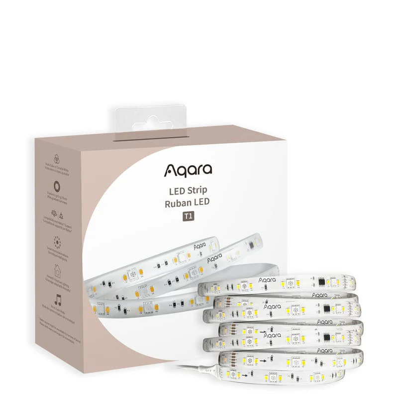 Banda LED Zigbee AQARA LED Strip T1 (RLS-K01D) RGB+CCT, 2 metri