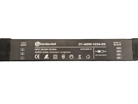 Sursa LED Slim 400W comutare automata 12V/24V