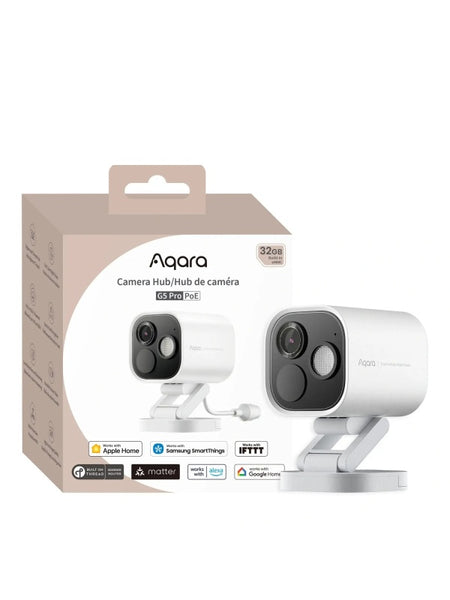 Camera inteligenta Aqara Hub G5 PRO, POE, Alba cu Hub Zigbee incorporat