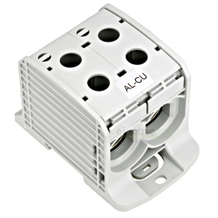 Clema de derivatie dubla AL-CU, 1P, 185mmp/150mmp, cu pin, gri