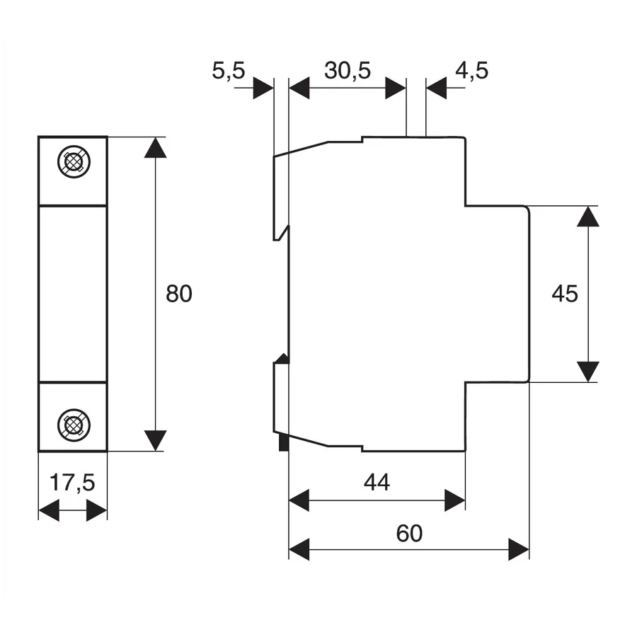 Clema nul nedeconectabila, 63A, 1 MW, BMS0, Schrack