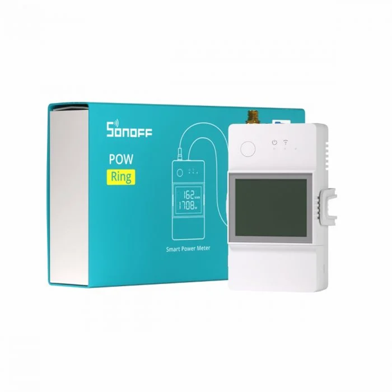 Contor de energie Sonoff POWCT, cu transformator de 50A inclus, Wi-Fi