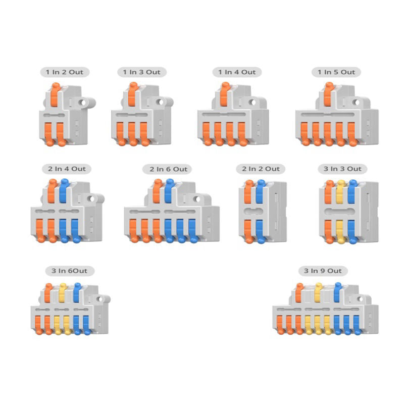 Sonoff Quick Wire Connectors D1-2 – Conectori Rapizi pentru Cabluri Electrice, Tip Pârghie, 2 Căi