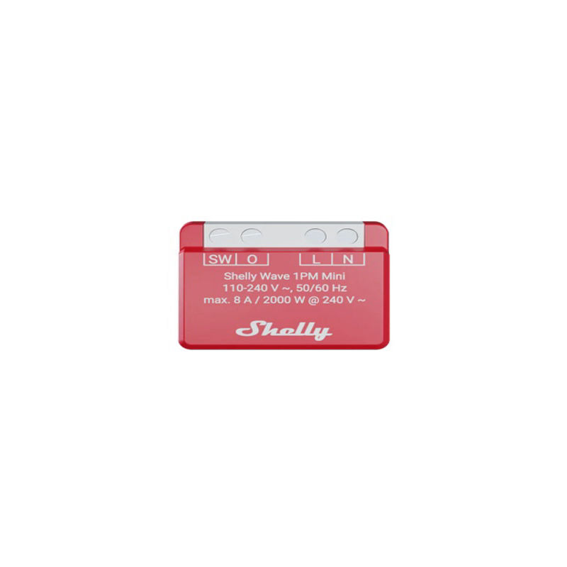 Shelly Wave 1PM Mini LR – Releu inteligent Z-Wave Long Range cu masurare consum