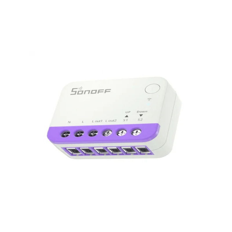 Releu smart WiFi pentru rulouri automatizate Sonoff MINI-RBS, 240W, 2.4 GHz, control aplicatie, compatibil Matter