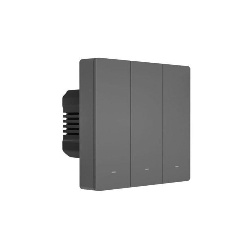 Intrerupator smart WiFi Sonoff M5-3C-80, 2.4 GHz, bluetooth, mecanic, 3 canale