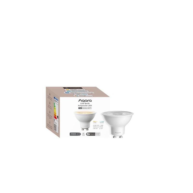Bec Led Aqara Bulb T2, GU10, 450 Lumeni, Thread, Zigbee (doar lumina alba)