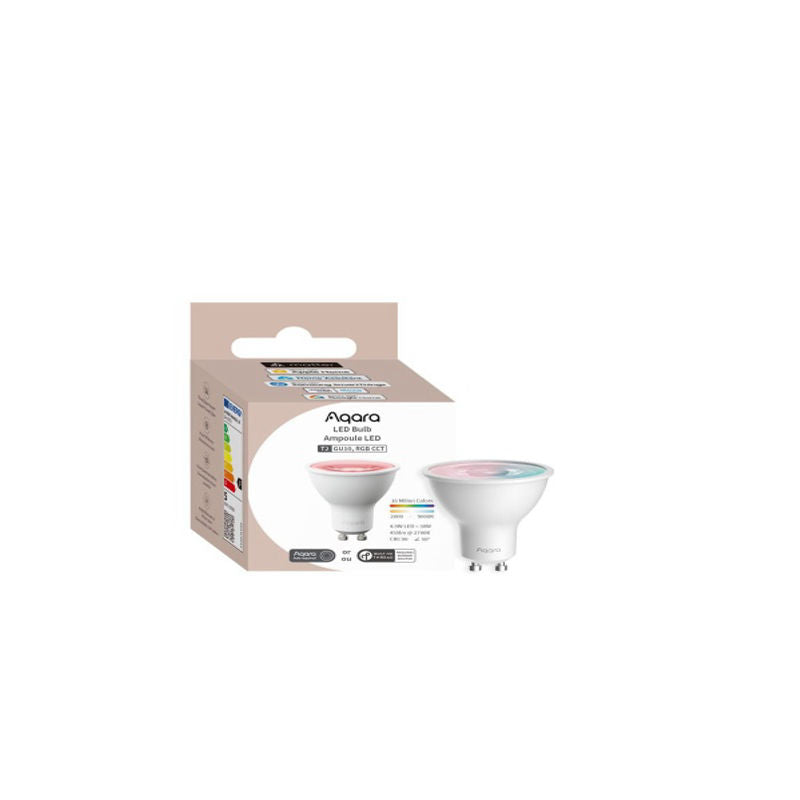 Bec Led RGB Aqara Bulb T2, GU10, 450 Lumeni, Thread, Zigbee