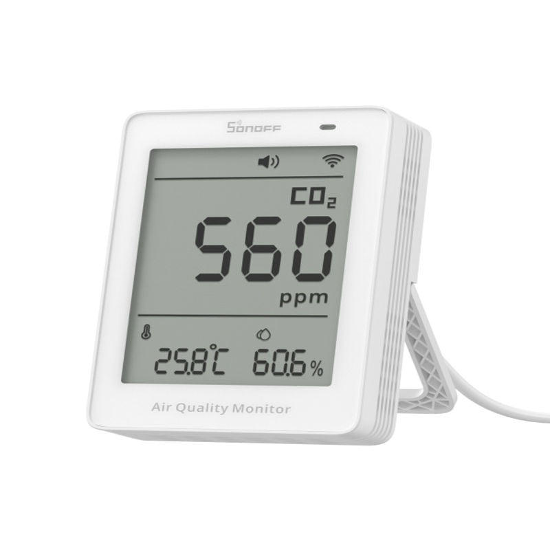 SONOFF AirGuard CO2 – Monitor inteligent CO2 cu Matter over Wi-Fi pentru calitatea aerului (SAWF-08P)