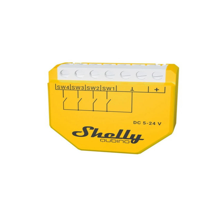 Shelly Qubino Wave i4 DC – Modul activare scene Z-Wave