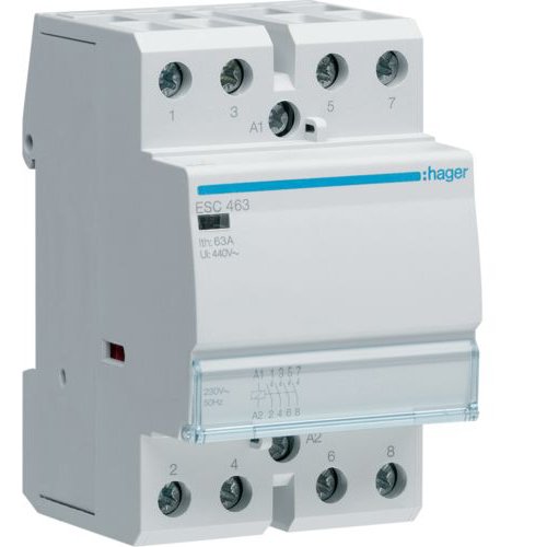 Contactor 63A, 4ND, 230V Hager ESC463S