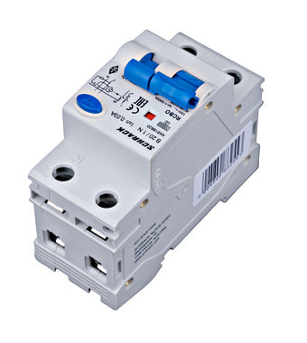 Siguranta diferentiala RCBO, 1P+N, 20A, 30mA, 10kA, curba B, tip A, AMPARO, Schrack