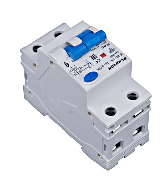 Siguranta diferentiala RCBO, 1P+N, 20A, 30mA, 10kA, curba B, tip A, AMPARO, Schrack