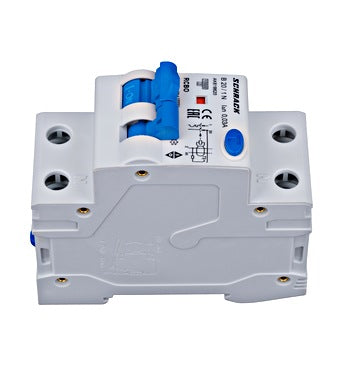 Siguranta diferentiala RCBO, 1P+N, 20A, 30mA, 10kA, curba B, tip A, AMPARO, Schrack