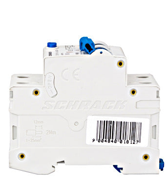 Intrerupator diferential RCBO, 1P+N, C16, 30mA, tip A, 16A, Amparo, Schrack