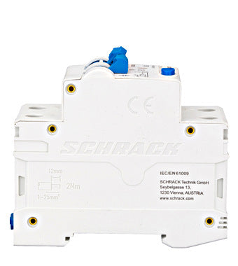 Intrerupator diferential RCBO, 1P+N, C16, 30mA, tip A, 16A, Amparo, Schrack