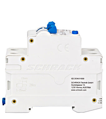 Intrerupator diferential RCBO, 1P+N, C20, 30mA, tip A, 20A, Amparo, Schrack